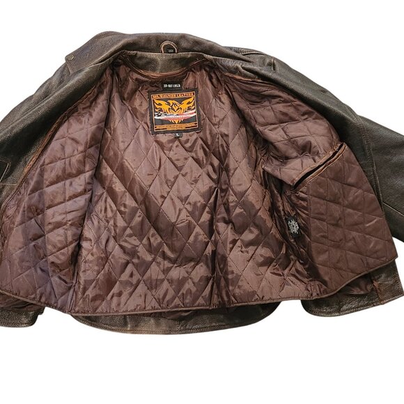 Milwaukee Leather Women’s L Brown Motorcycle Jacket Zip-Out Liner Braided Stud D - Picture 3 of 12